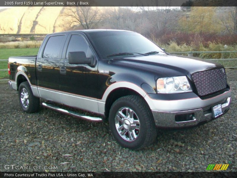 Black / Black 2005 Ford F150 Lariat SuperCrew