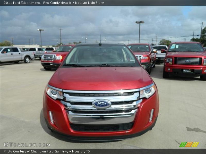 Red Candy Metallic / Medium Light Stone 2011 Ford Edge Limited