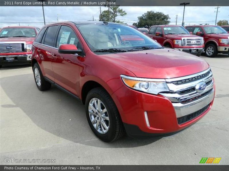 Red Candy Metallic / Medium Light Stone 2011 Ford Edge Limited