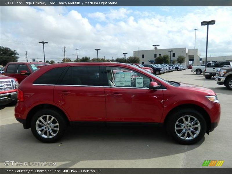 Red Candy Metallic / Medium Light Stone 2011 Ford Edge Limited