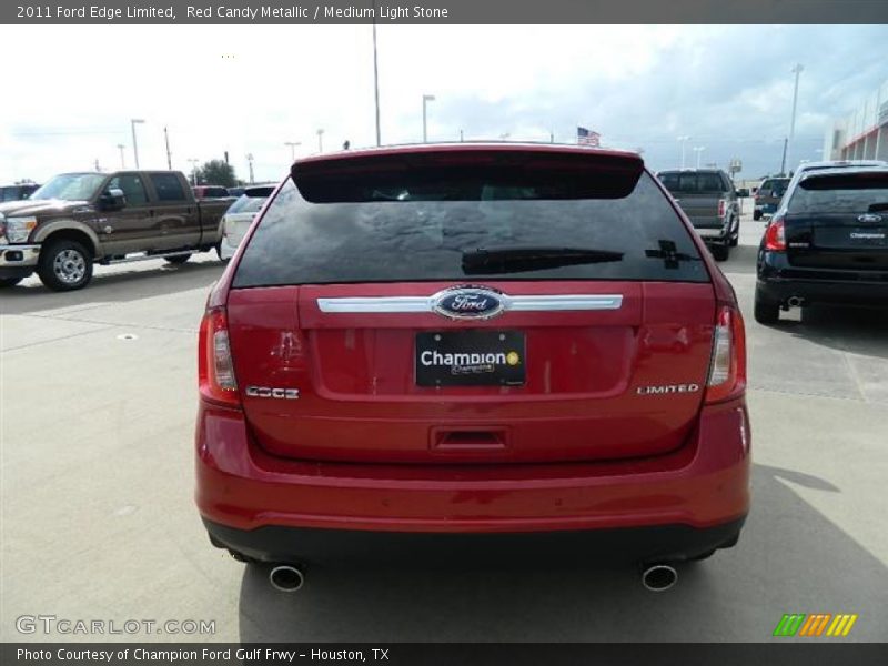Red Candy Metallic / Medium Light Stone 2011 Ford Edge Limited