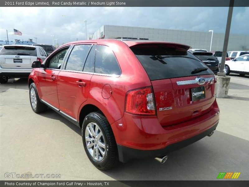 Red Candy Metallic / Medium Light Stone 2011 Ford Edge Limited