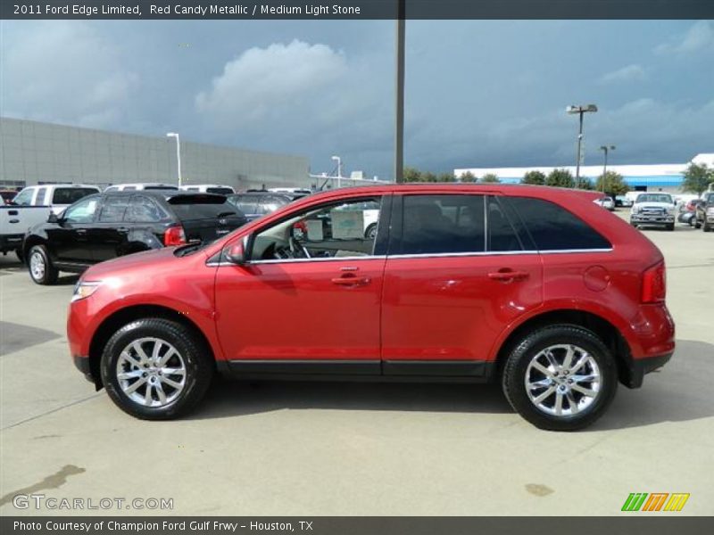 Red Candy Metallic / Medium Light Stone 2011 Ford Edge Limited