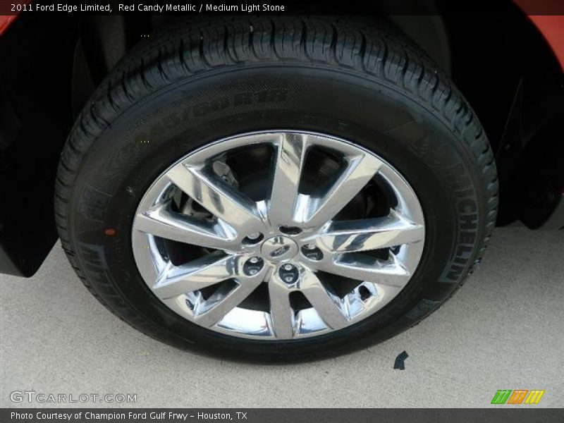 Red Candy Metallic / Medium Light Stone 2011 Ford Edge Limited