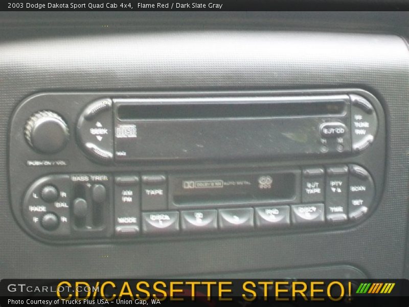 Flame Red / Dark Slate Gray 2003 Dodge Dakota Sport Quad Cab 4x4