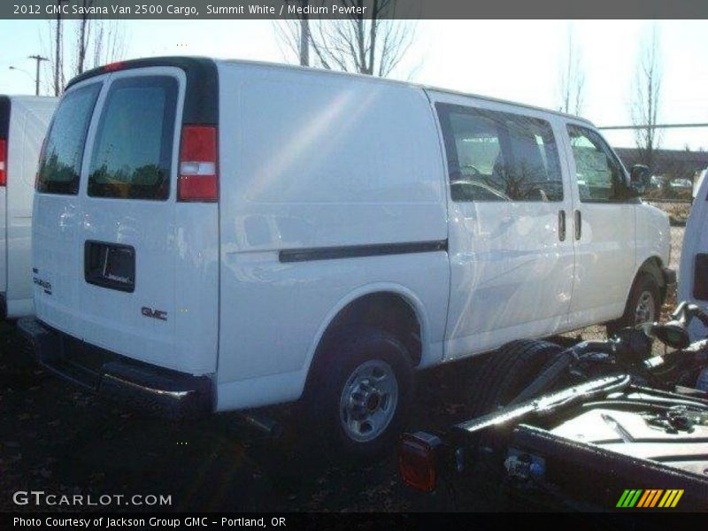Summit White / Medium Pewter 2012 GMC Savana Van 2500 Cargo