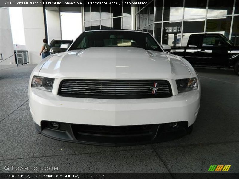 Performance White / Charcoal Black 2011 Ford Mustang GT Premium Convertible