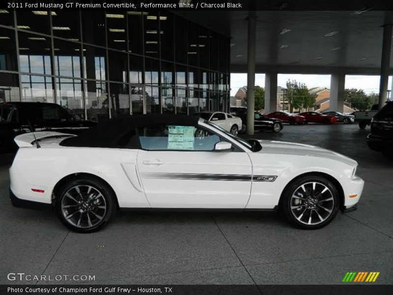 Performance White / Charcoal Black 2011 Ford Mustang GT Premium Convertible