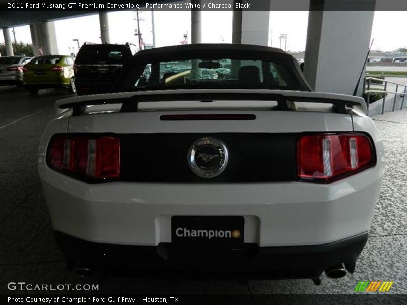 Performance White / Charcoal Black 2011 Ford Mustang GT Premium Convertible