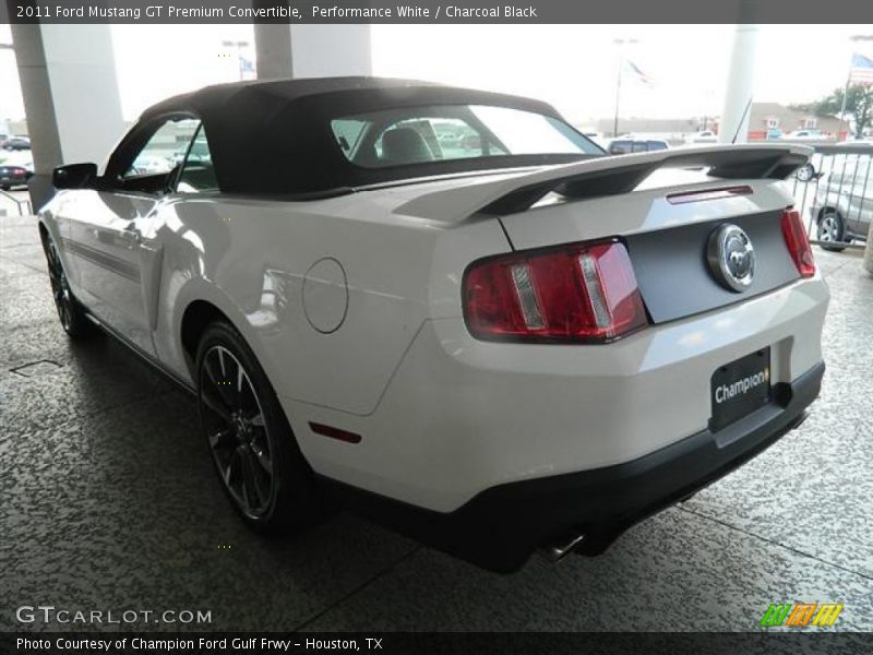 Performance White / Charcoal Black 2011 Ford Mustang GT Premium Convertible