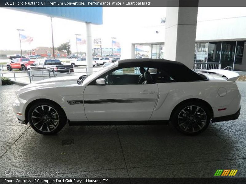 Performance White / Charcoal Black 2011 Ford Mustang GT Premium Convertible