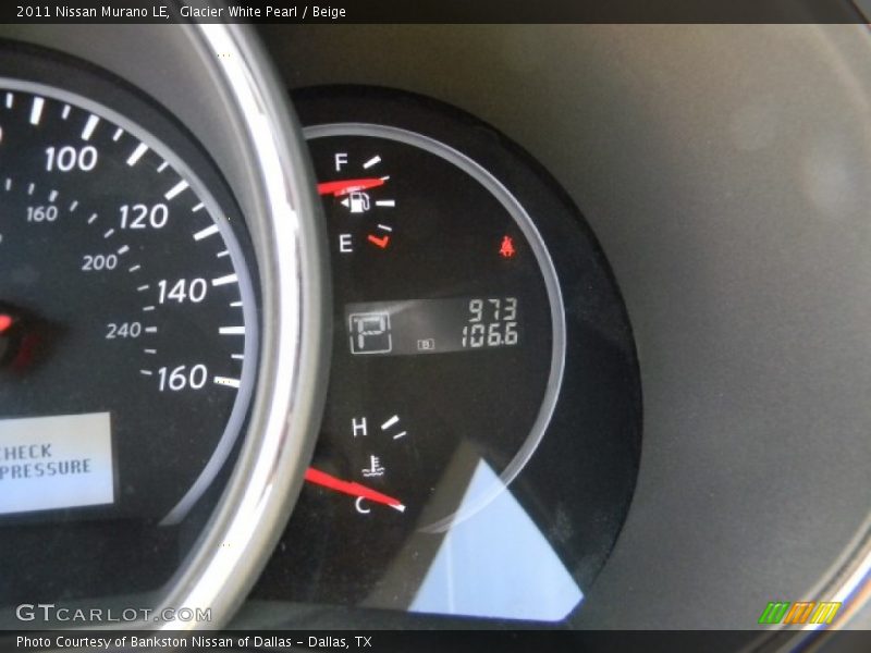 Glacier White Pearl / Beige 2011 Nissan Murano LE