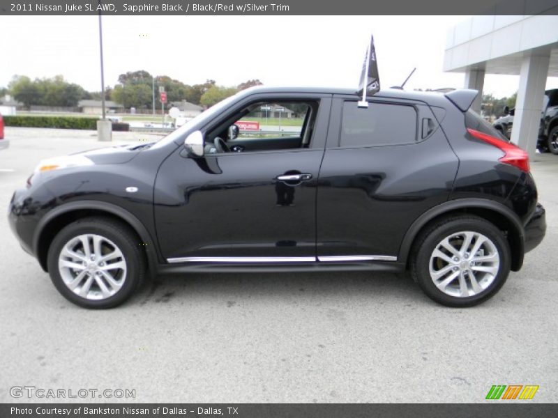 Sapphire Black / Black/Red w/Silver Trim 2011 Nissan Juke SL AWD