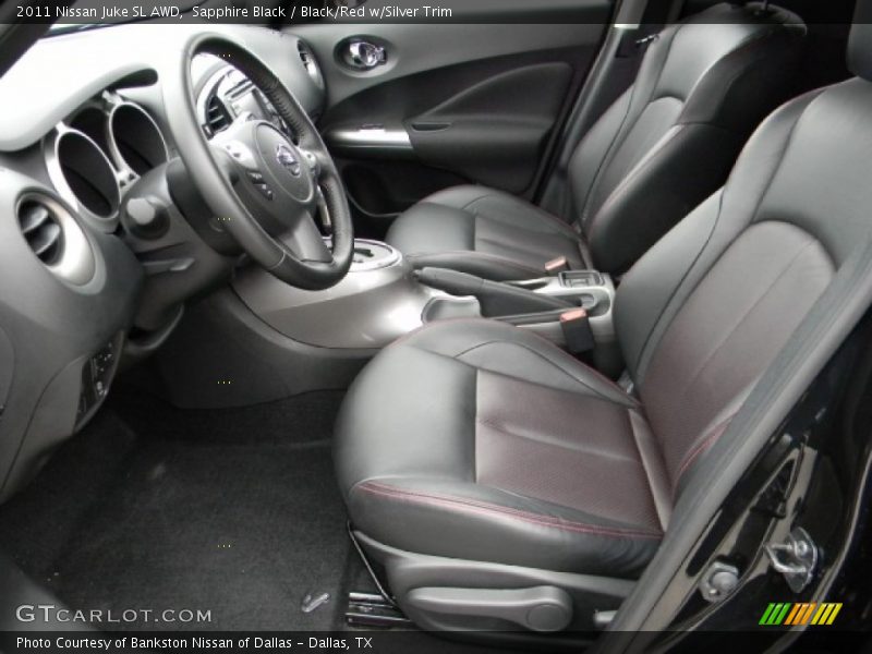  2011 Juke SL AWD Black/Red w/Silver Trim Interior