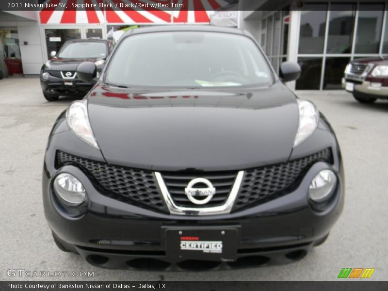 Sapphire Black / Black/Red w/Red Trim 2011 Nissan Juke SV