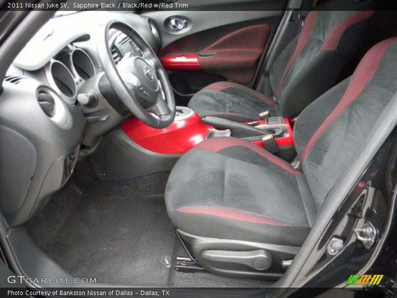  2011 Juke SV Black/Red w/Red Trim Interior