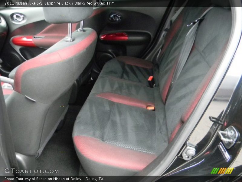  2011 Juke SV Black/Red w/Red Trim Interior