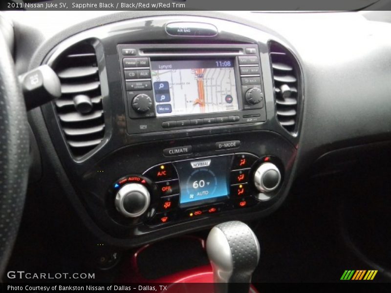 Sapphire Black / Black/Red w/Red Trim 2011 Nissan Juke SV