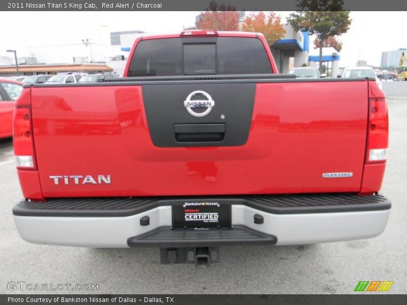 Red Alert / Charcoal 2011 Nissan Titan S King Cab
