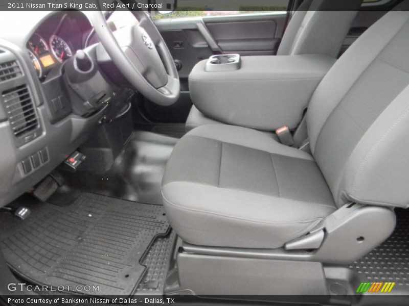 Red Alert / Charcoal 2011 Nissan Titan S King Cab