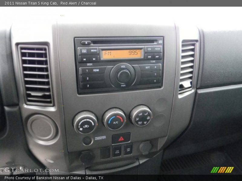 Red Alert / Charcoal 2011 Nissan Titan S King Cab