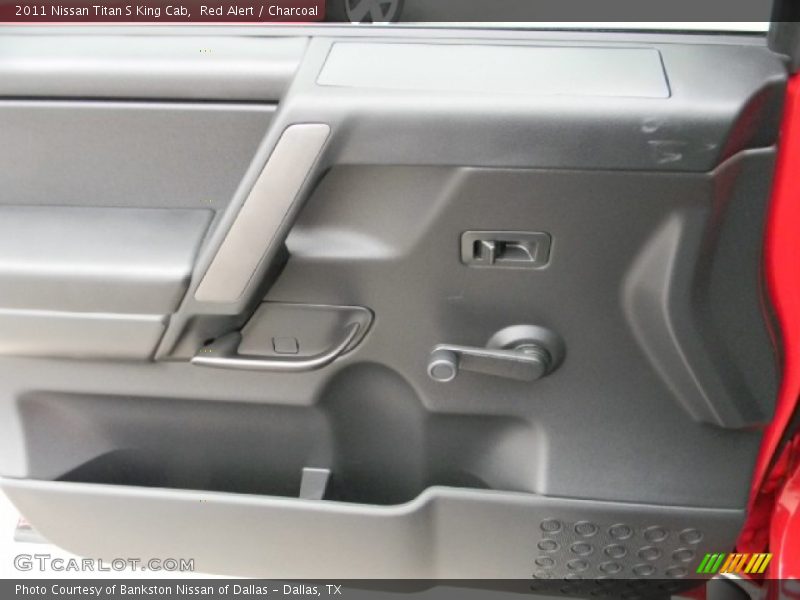 Red Alert / Charcoal 2011 Nissan Titan S King Cab