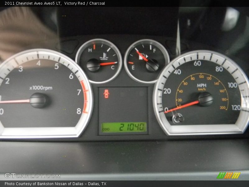 Victory Red / Charcoal 2011 Chevrolet Aveo Aveo5 LT
