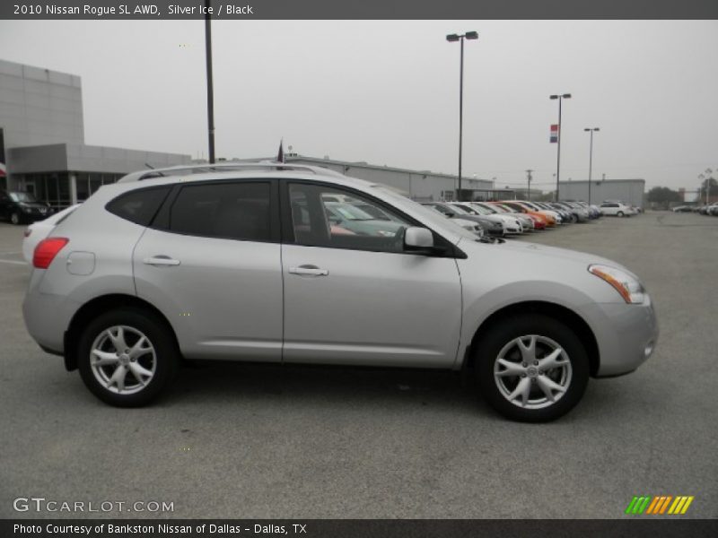 Silver Ice / Black 2010 Nissan Rogue SL AWD