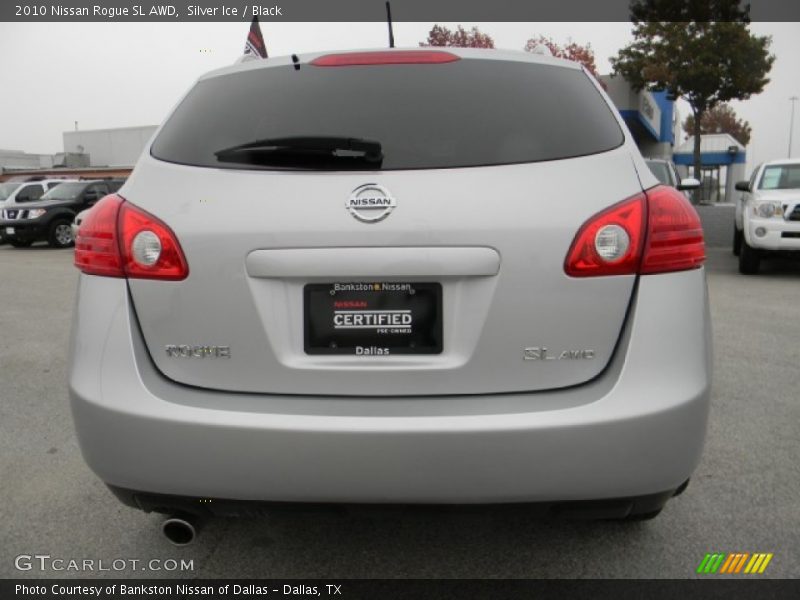 Silver Ice / Black 2010 Nissan Rogue SL AWD