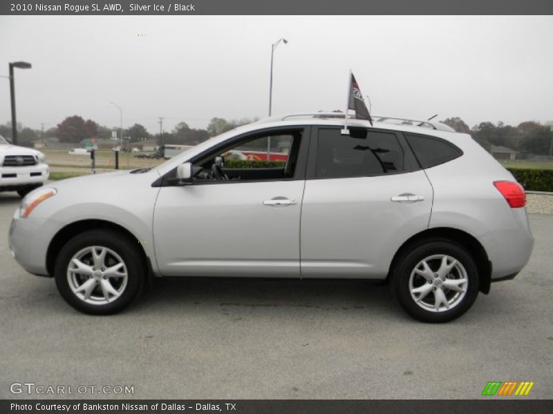Silver Ice / Black 2010 Nissan Rogue SL AWD