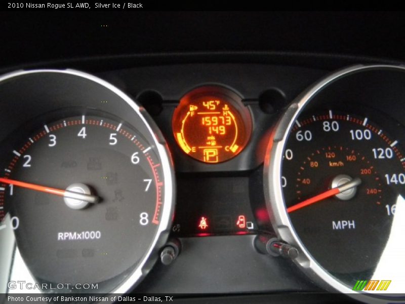 Silver Ice / Black 2010 Nissan Rogue SL AWD