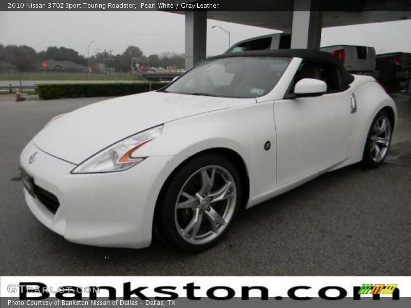 Pearl White / Gray Leather 2010 Nissan 370Z Sport Touring Roadster