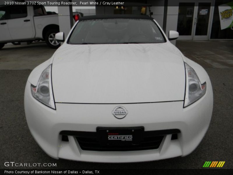 Pearl White / Gray Leather 2010 Nissan 370Z Sport Touring Roadster