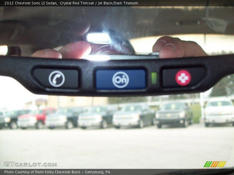 Crystal Red Tintcoat / Jet Black/Dark Titanium 2012 Chevrolet Sonic LS Sedan