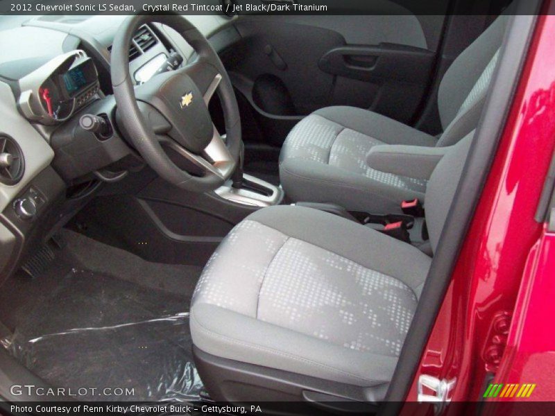  2012 Sonic LS Sedan Jet Black/Dark Titanium Interior