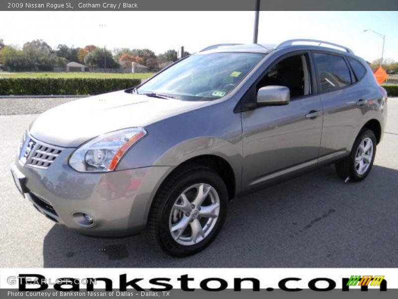 Gotham Gray / Black 2009 Nissan Rogue SL