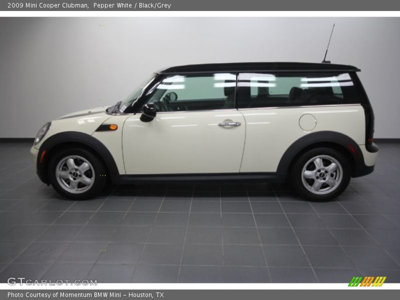 Pepper White / Black/Grey 2009 Mini Cooper Clubman