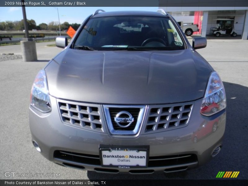 Gotham Gray / Black 2009 Nissan Rogue SL