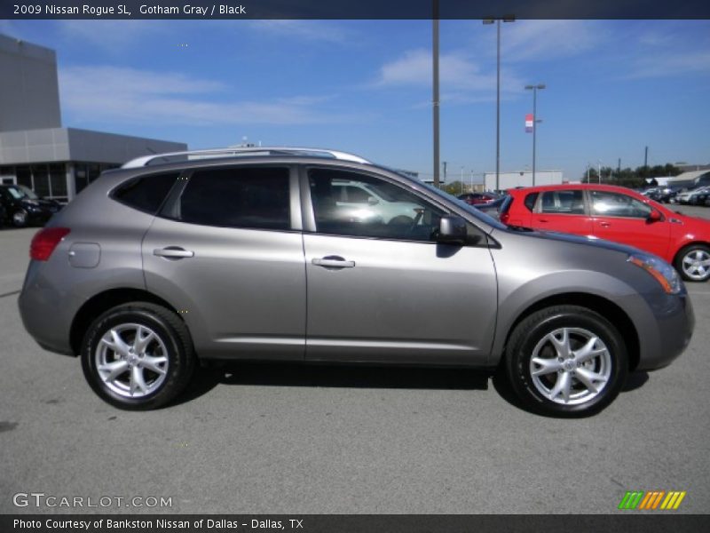 Gotham Gray / Black 2009 Nissan Rogue SL