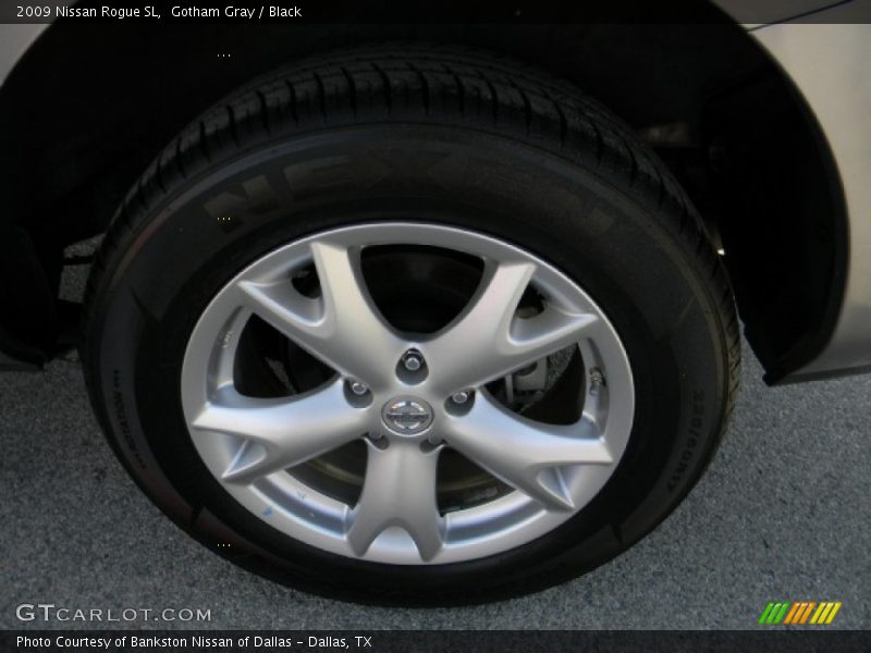Gotham Gray / Black 2009 Nissan Rogue SL
