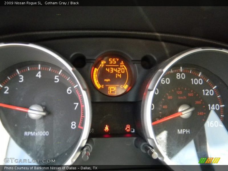 Gotham Gray / Black 2009 Nissan Rogue SL