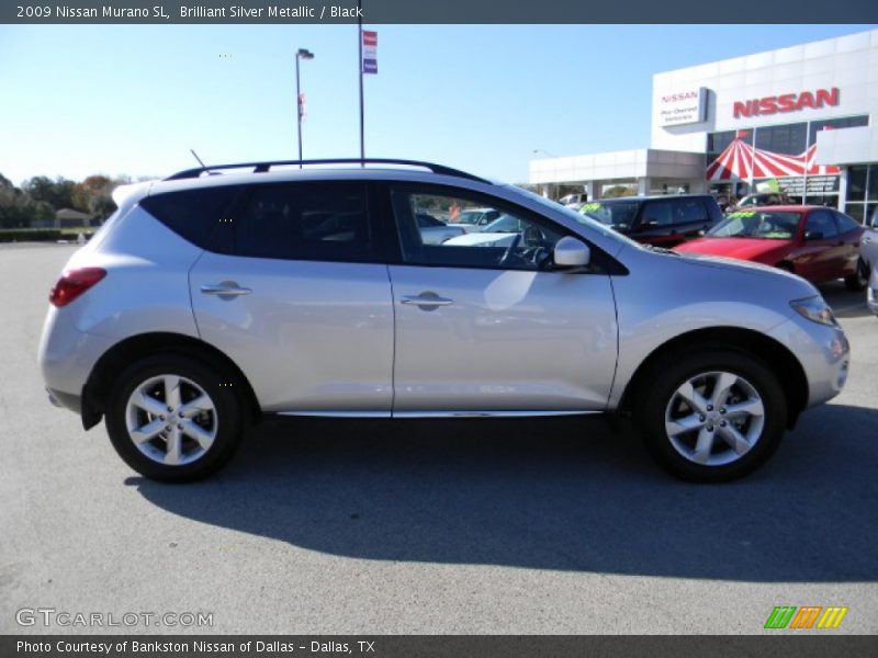 Brilliant Silver Metallic / Black 2009 Nissan Murano SL