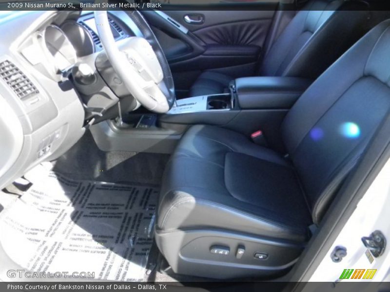 Brilliant Silver Metallic / Black 2009 Nissan Murano SL
