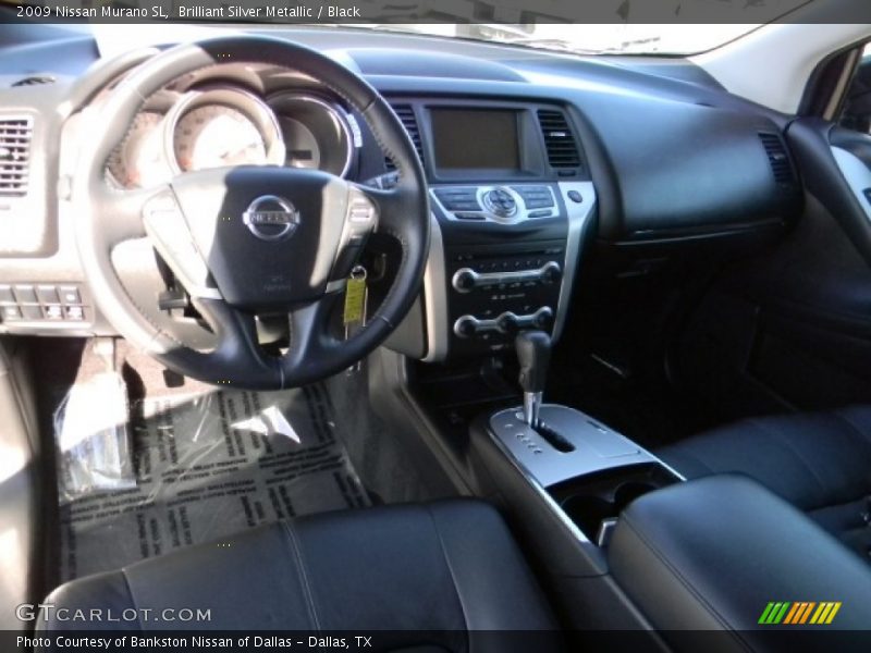 Brilliant Silver Metallic / Black 2009 Nissan Murano SL