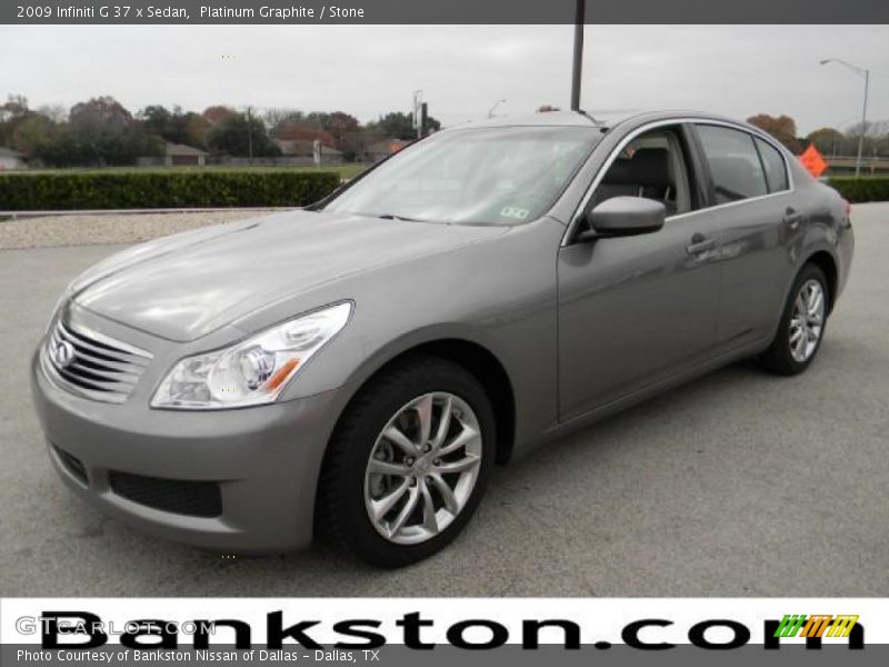 Platinum Graphite / Stone 2009 Infiniti G 37 x Sedan