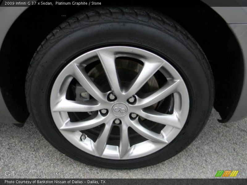 Platinum Graphite / Stone 2009 Infiniti G 37 x Sedan