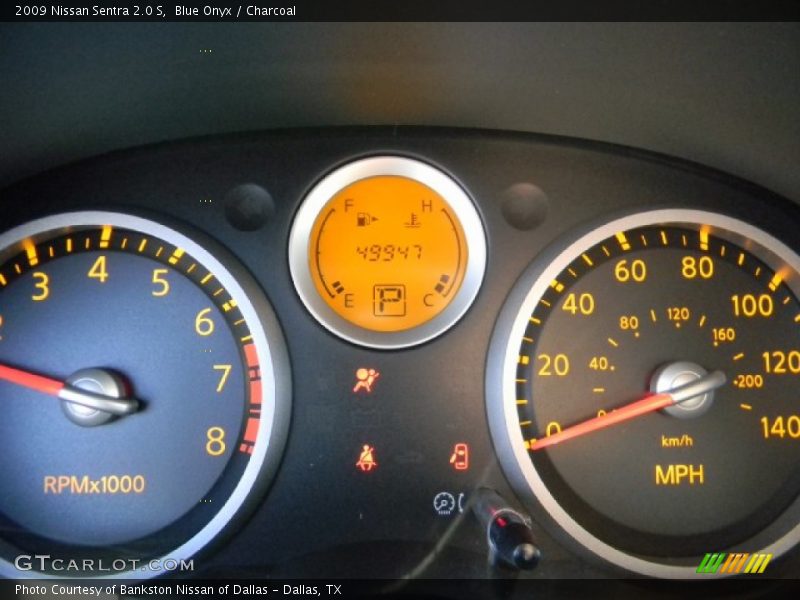 Blue Onyx / Charcoal 2009 Nissan Sentra 2.0 S