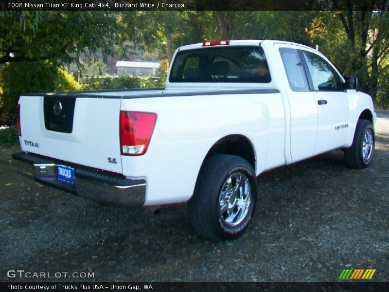 Blizzard White / Charcoal 2008 Nissan Titan XE King Cab 4x4
