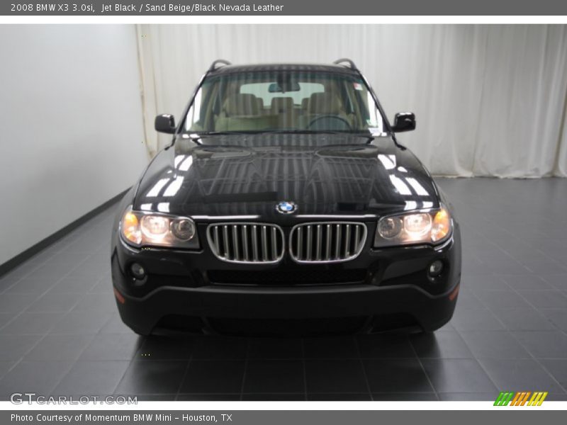 Jet Black / Sand Beige/Black Nevada Leather 2008 BMW X3 3.0si