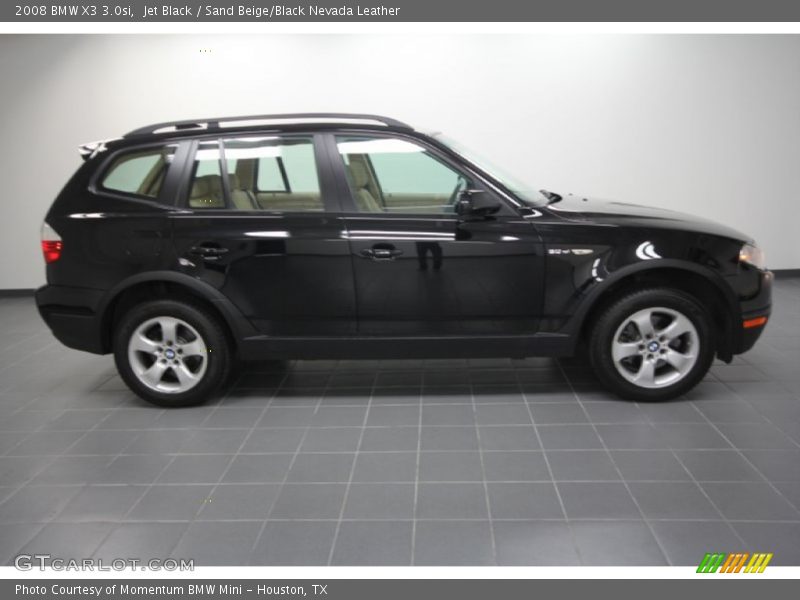 Jet Black / Sand Beige/Black Nevada Leather 2008 BMW X3 3.0si